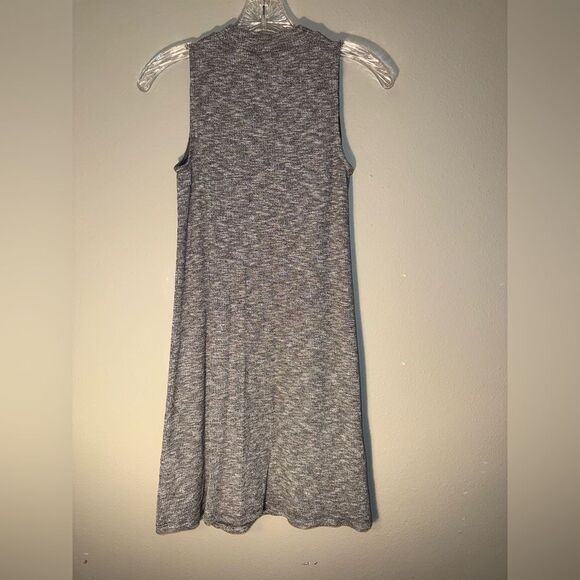 Madewell marled mock neck sleeveless tank dress XXS oversized #718 - Picture 6 of 6